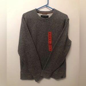 JACHS New York Men’s M Gray Fleece CrewNeck Pullover Sweatshirt Winter NWT Work